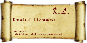 Knechtl Lizandra névjegykártya